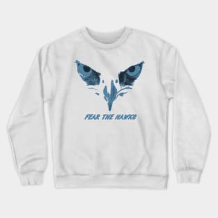 Gila Ridge Hawk in Carolina Blue Crewneck Sweatshirt